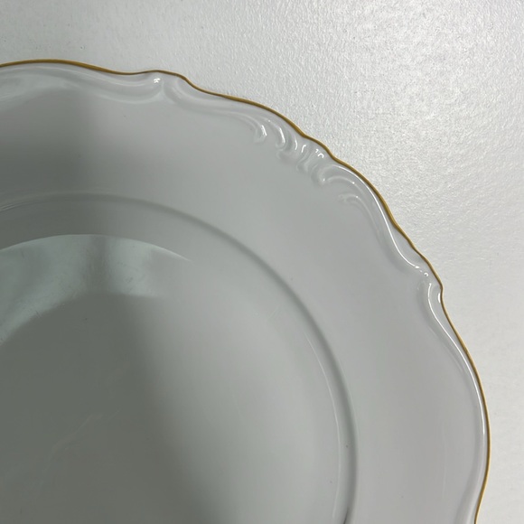 Mitterteich Bavaria Germany Mystic Rose 10” Dinner Plate w/Gold Trim VTG - Picture 2 of 7